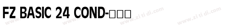 FZ BASIC 24 COND字体转换